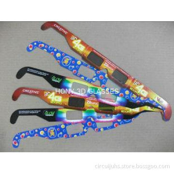 Disposable 3D Firework Glasses For Holiday , Cardboard Fram